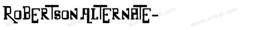 Robertson Alternate字体转换